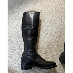 Bottes cuir noir