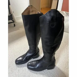 Bottes cuir noir