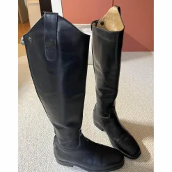 Bottes cuir noir