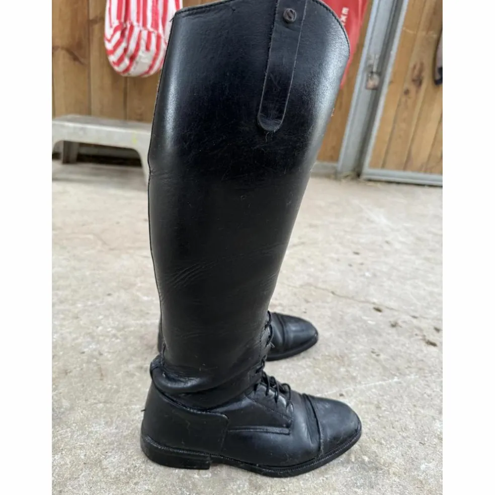 Bottes cuir noires