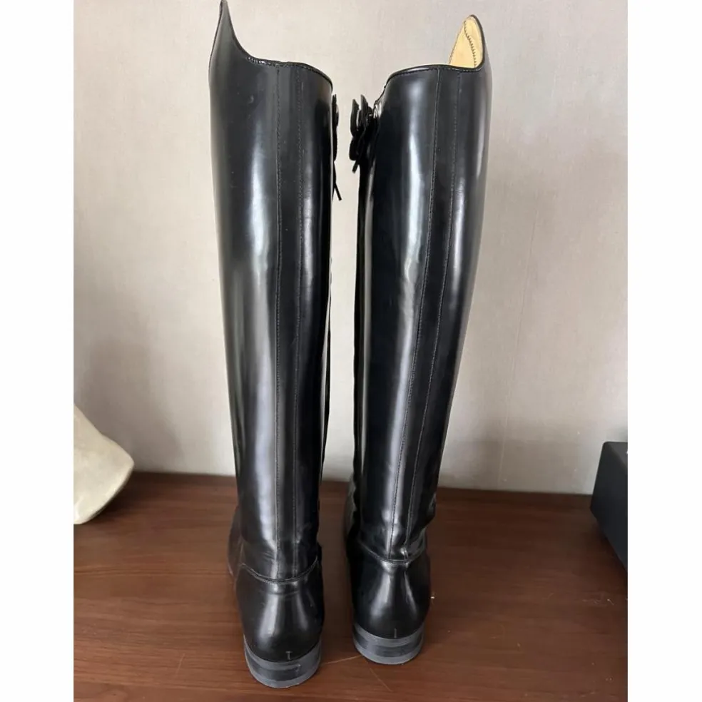 Bottes de dressage cuir noir neuves