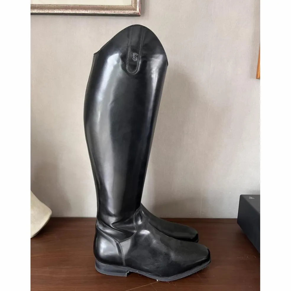 Bottes de dressage cuir noir neuves