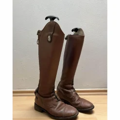 Bottes d’équitation cuir brun Tricolore taille 36