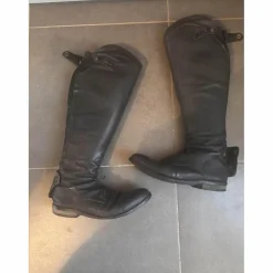 bottes d’équitation EGO7 en cuir noir, taille 41 XL/O