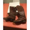 Bottes marron cuir