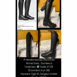 bottes mountain horse veganza hiver