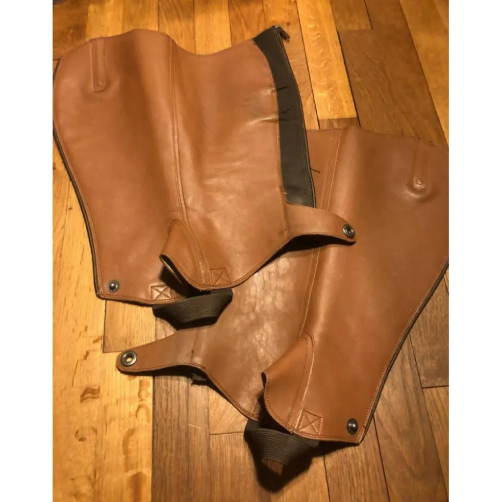 bottines+mini chaps camel