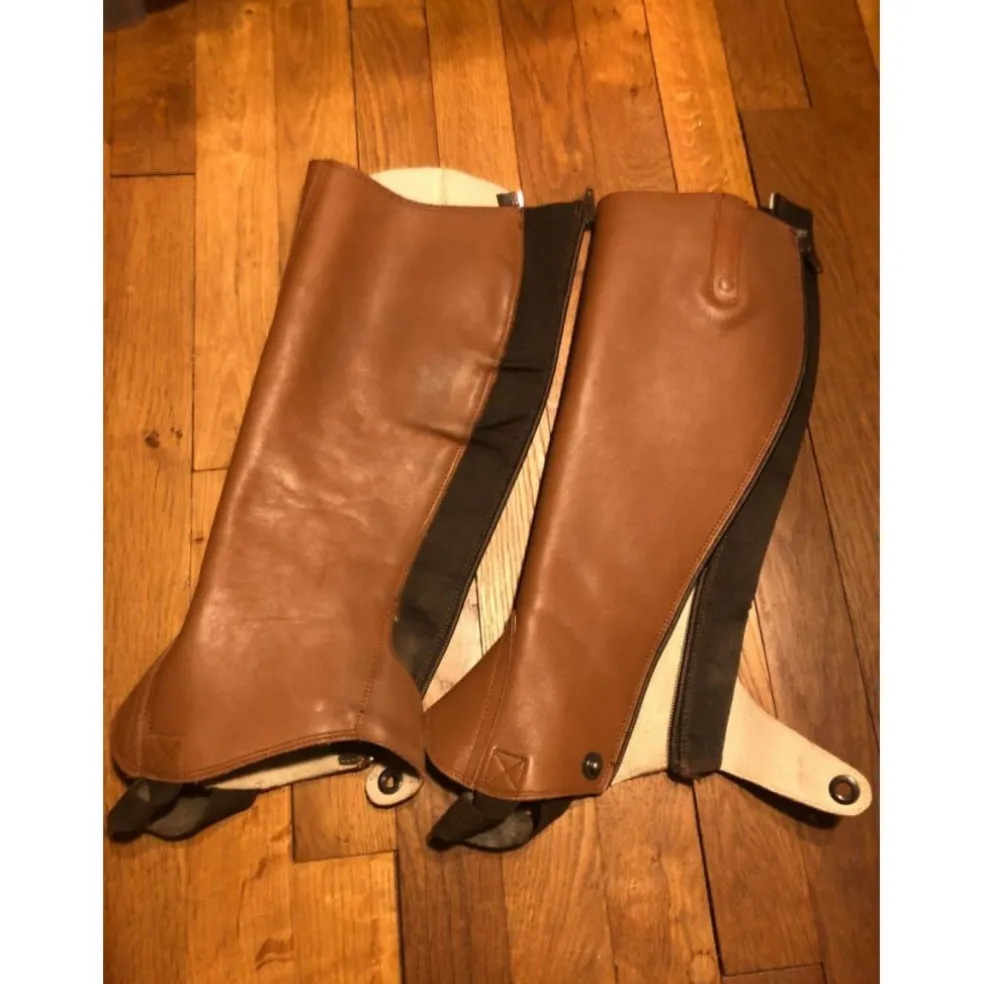 bottines+mini chaps camel