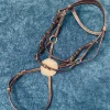 Bridon + rênes HFI master cuir havane poney