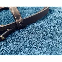 Bridon + rênes HFI master cuir havane poney