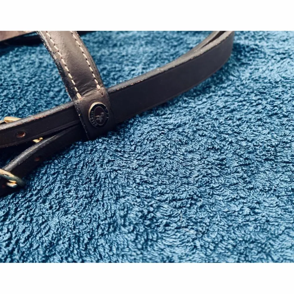 Bridon + rênes HFI master cuir havane poney