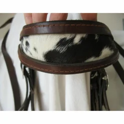 Bridon artisanale western avec peau de vache COBB