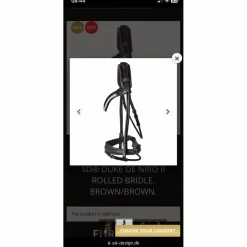 Bridon SD Design dressage marron