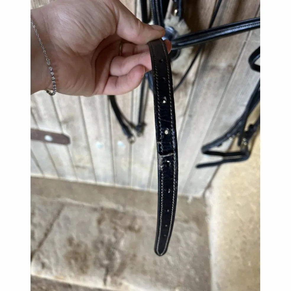 Bridon time rider muserolle croisé