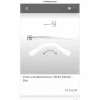 Canon pour mors Winderen - Droit à double brisure 135 mm - White Edition - Comfort