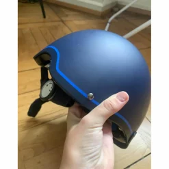 casque fouganza bleu Navy pour enfants