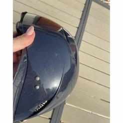 casque gpa easy first lady bleu marine à paillettes