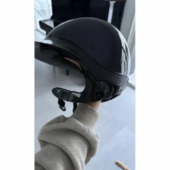 Casque GPA First Lady noir brillant