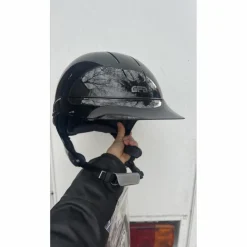 casque GPA global speed air noir gris