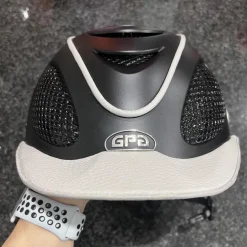 Casque gpa speed air leather noir/gris Taille 58 (59 GPA)