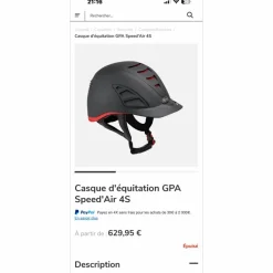 Casque GPA speed’air 4S taille CE 54