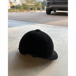 Casque équitation Adulte et Enfant - 140 velours noir