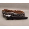 Ceinture en cuir tressé XL