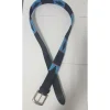CEINTURE POLO PAMPEANO NOIRE ET BLEUE NEUVE T 90 CM