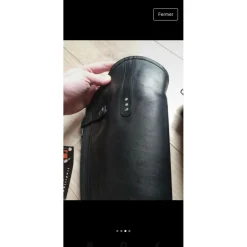 Chaps Bizet T de T cuir noir