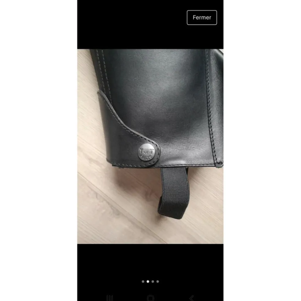 Chaps Bizet T de T cuir noir