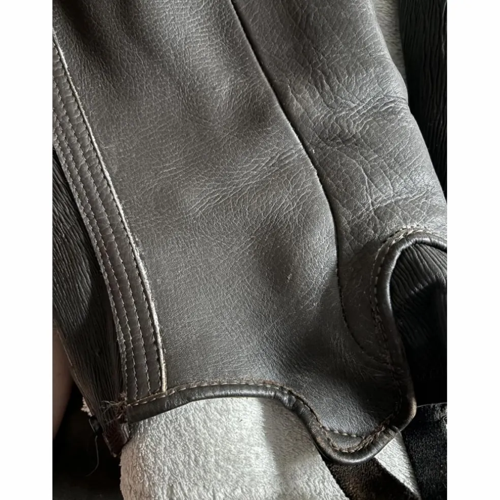 Chaps brun mollet fin