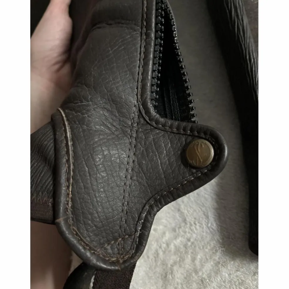 Chaps brun mollet fin