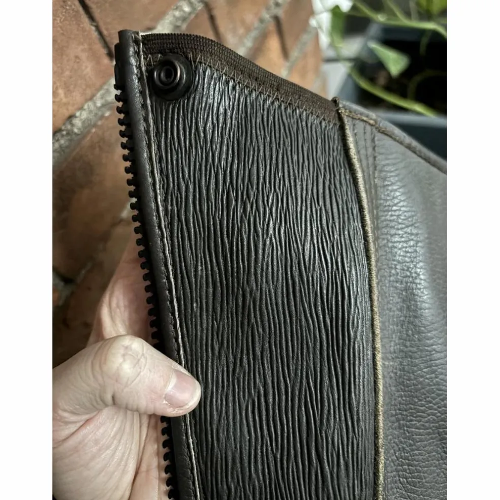 Chaps brun mollet fin