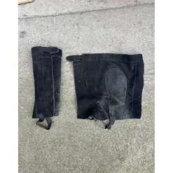chaps cuir noir