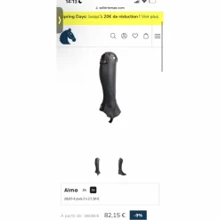 Chaps en cuir de vache haute qualité