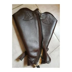 Chaps en cuir havane taille S