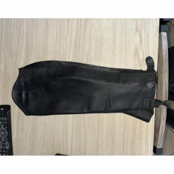 Chaps en cuire noir