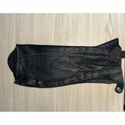 Chaps en cuire noir