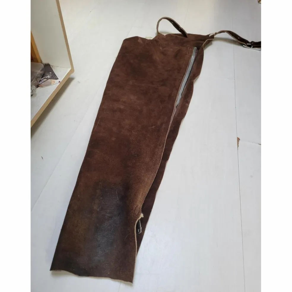 Chaps longues en cuir