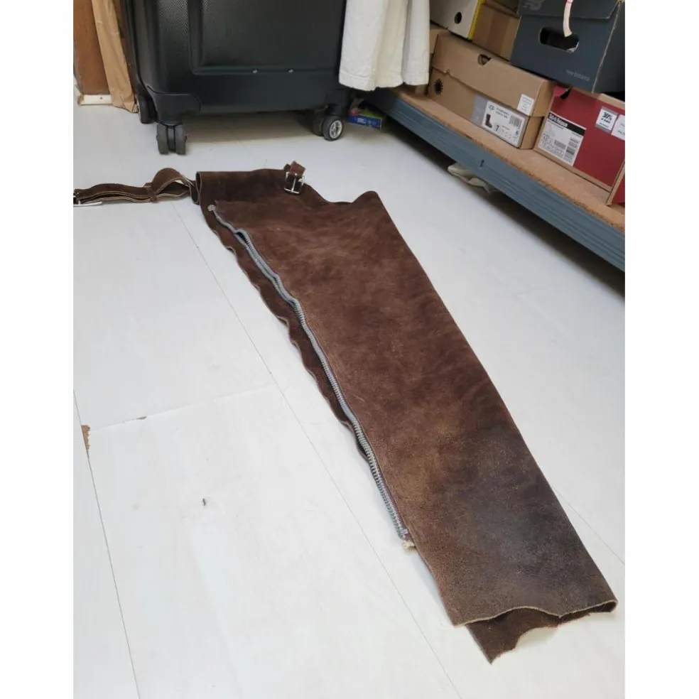 Chaps longues en cuir