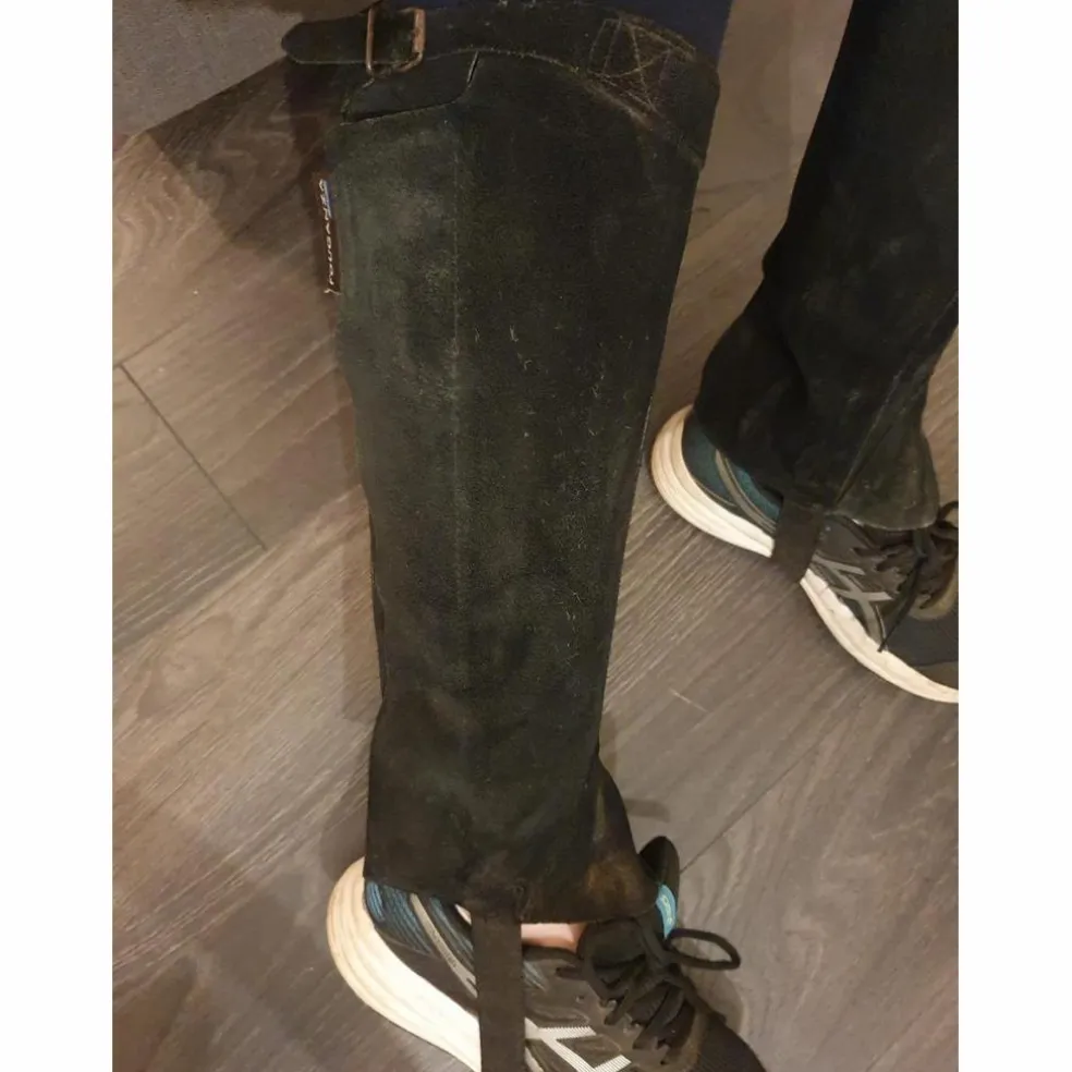 Chaps M en cuir de vachette ajustable fouganza