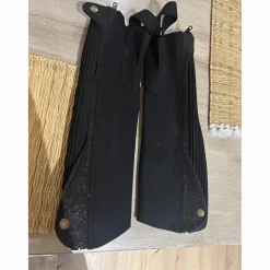 chaps pailletés noir