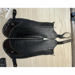 Chaps Steeds (kramer) noir et marron en cuire