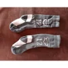 Chaussettes noir et rose