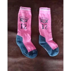 Chaussettes rose et noir
