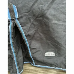 Chemise coton equitheme bleue gris