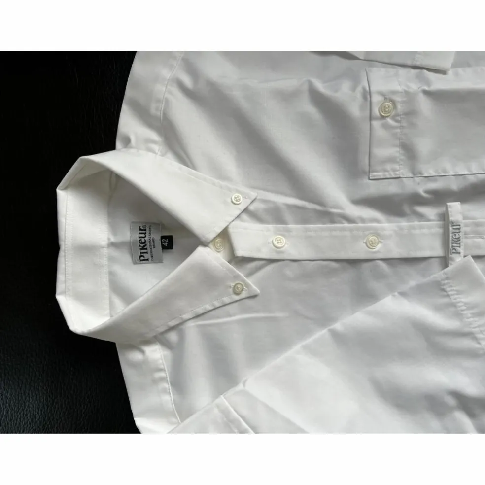 CHEMISE DE CONCOURS (homme) (Blanche, Manche courte) PIKEUR