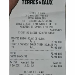 Chemise imperméable Tyrex 600D