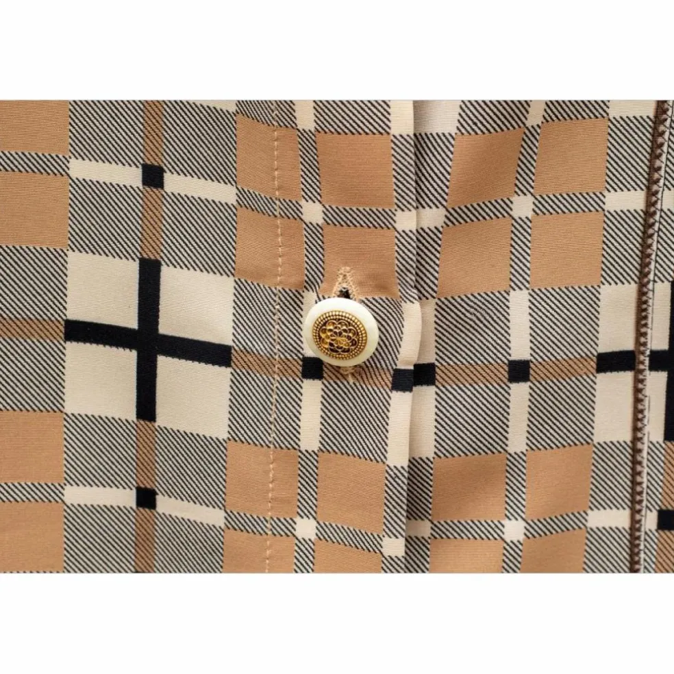 Chemisier motif équestre - jockey - vintage - équitation - Taille M