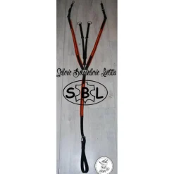Collier chasse martingale noir orange